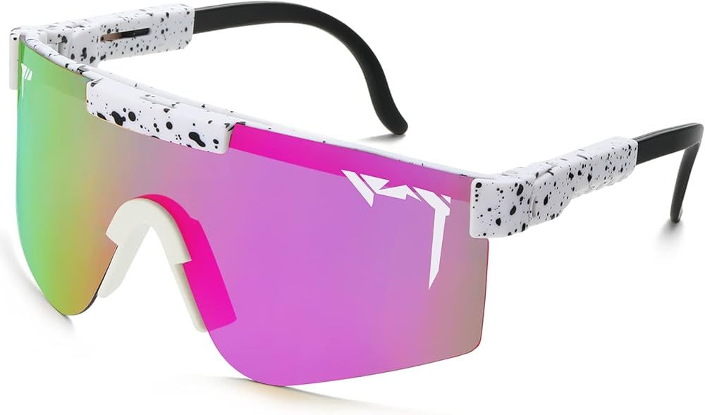 YEED Polarized Sports Sunglasses, UV400 Protection Cycling Glasses, Adjustable Sunglasses for Bas... | Amazon (US)