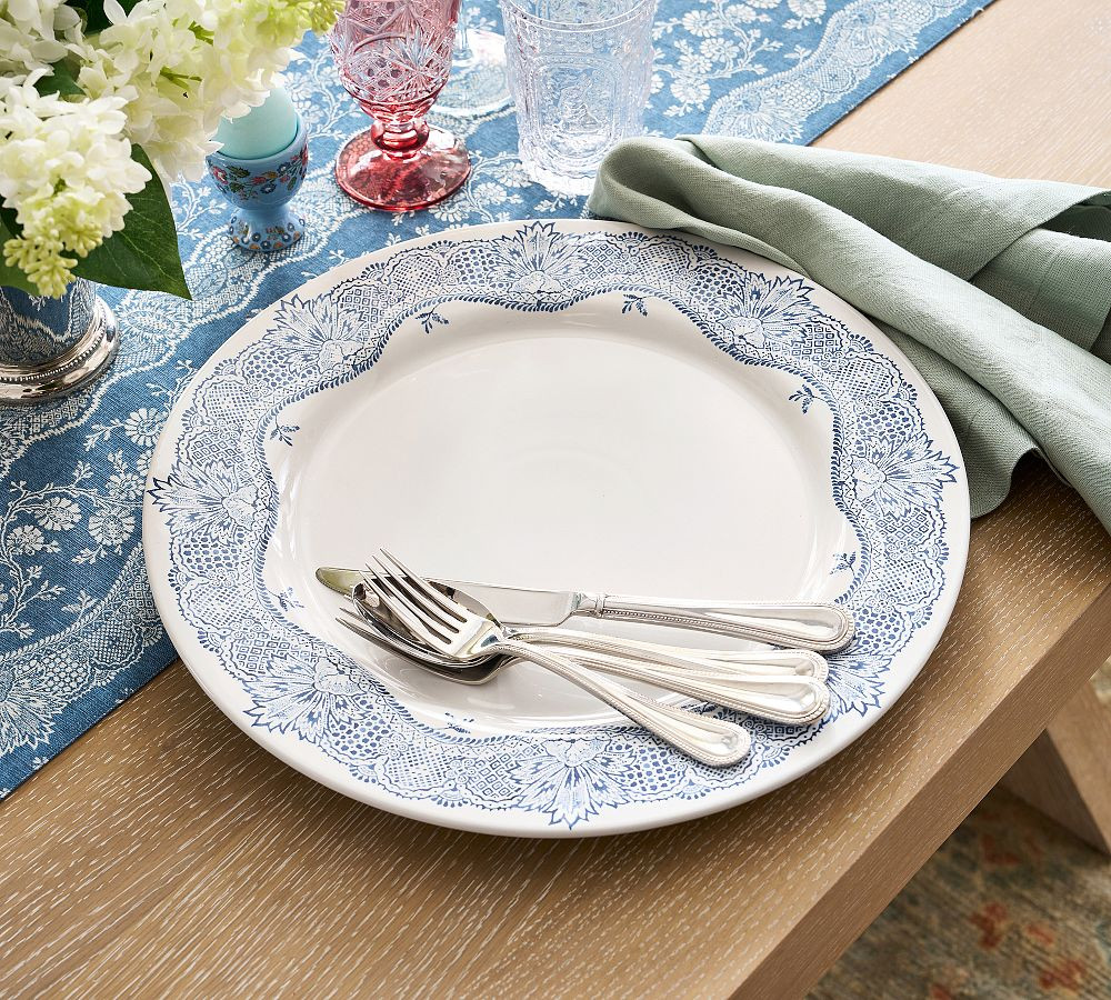 Botanical Stoneware Charger Plates - Set of 4 | Pottery Barn (US)