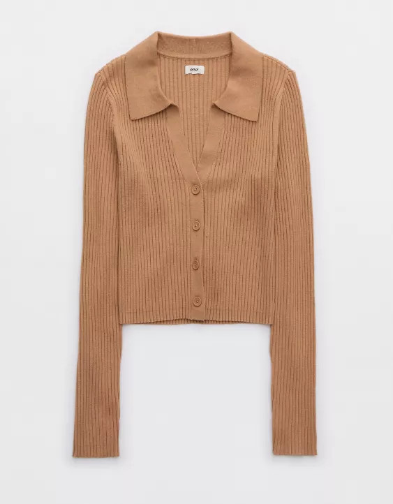 Aerie Gotta Jet! Polo Sweater | Aerie