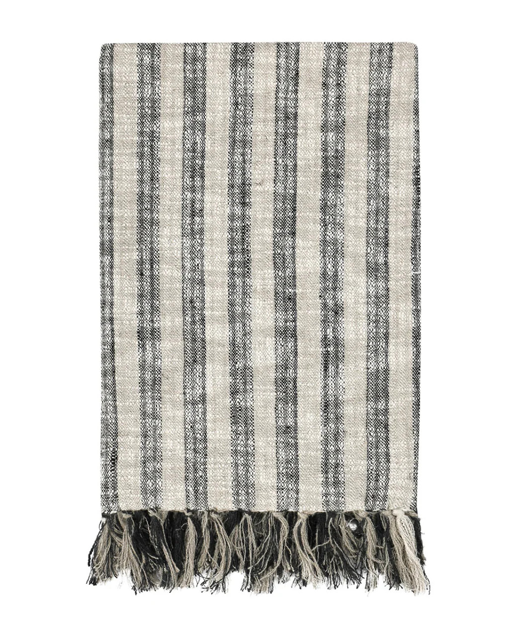 Linna Natural/Black Throw 50x70 | Mintly Home