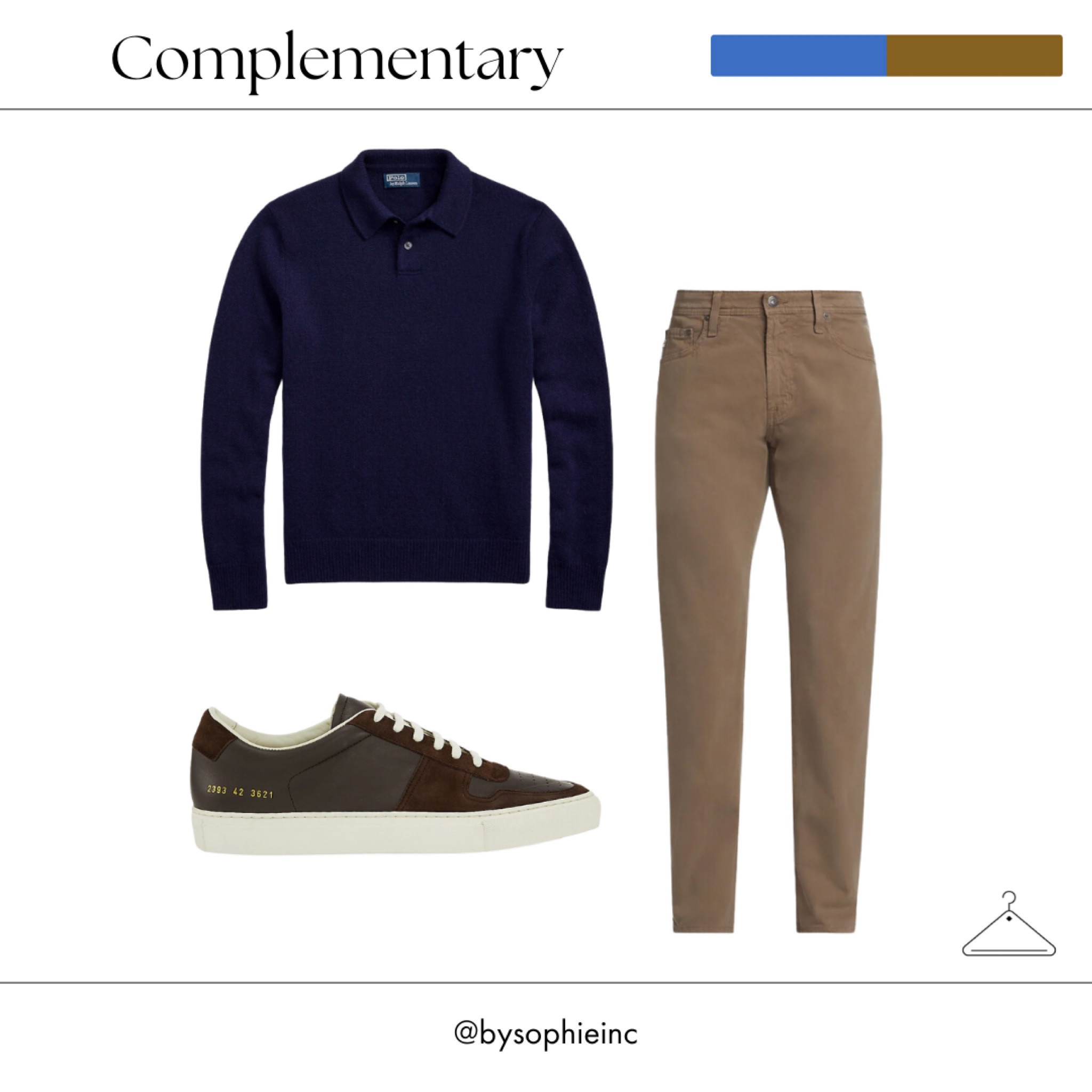 Casual and cool outfit for him with complementary colors blue and brown

#LTKFind #LTKSeasonal #LTKstyletip