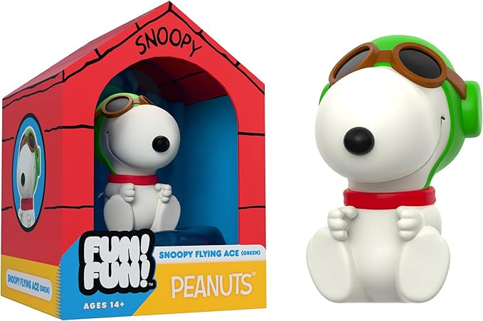 Super7 Fun! Fun! Peanuts Snoopy (Green Hat Flying Ace) Vinyl Figure - 5" Peanuts Action Figure - ... | Amazon (US)