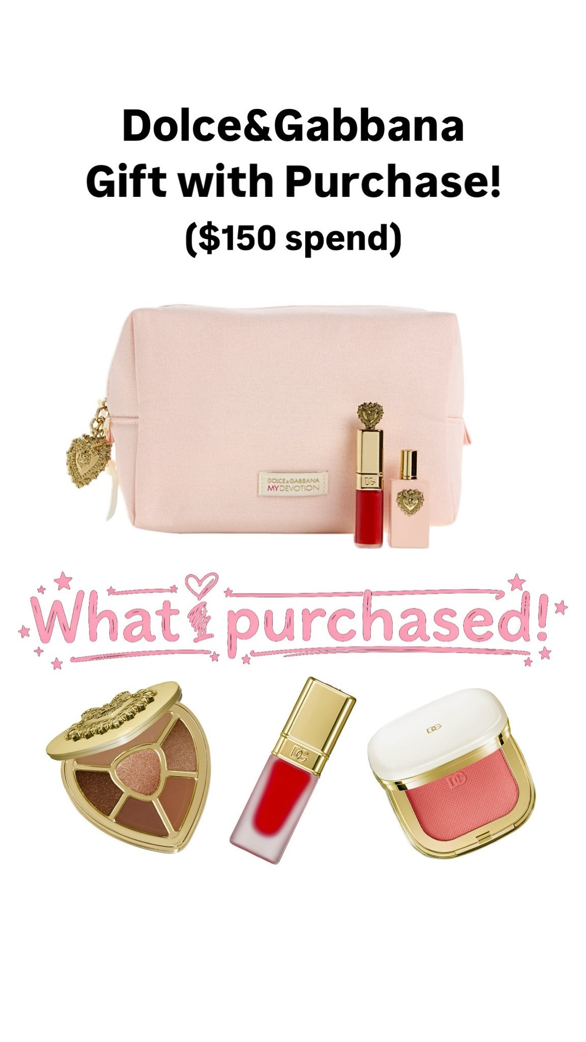 Such a great gift with purchase! Comes with the pink cosmetic pouch, lippie and perfume!

#LTKgrwm #LTKBeauty #LTKTravel