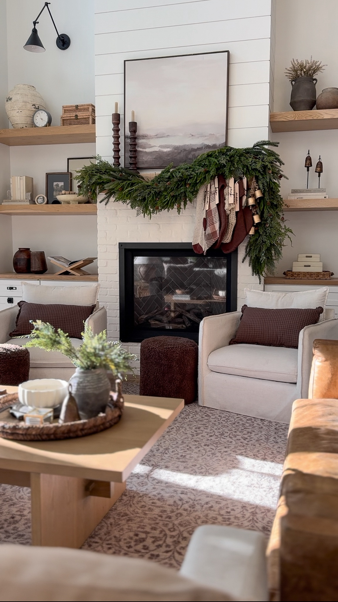 Shop my mantle reel! 

Use code LINDSEYPEDEY FOR 10% OFF $100+

2 McGee wintergreen garland
2 Norfolk garland 
3 target draping pine
1 pack target pinecone stems 
3 target cedar stems 
3 target juniper berry stems (unavailable, from last year) 
4 Norfolk stems 

Holiday decor, Christmas decor, Christmas mantle, stockings, stocking tags, brass Bell, candle holder, armchair, pillows, rug, living room, budget, friendly, McGee and Co, McGee 


#LTKHoliday #LTKSeasonal #LTKFindsUnder100