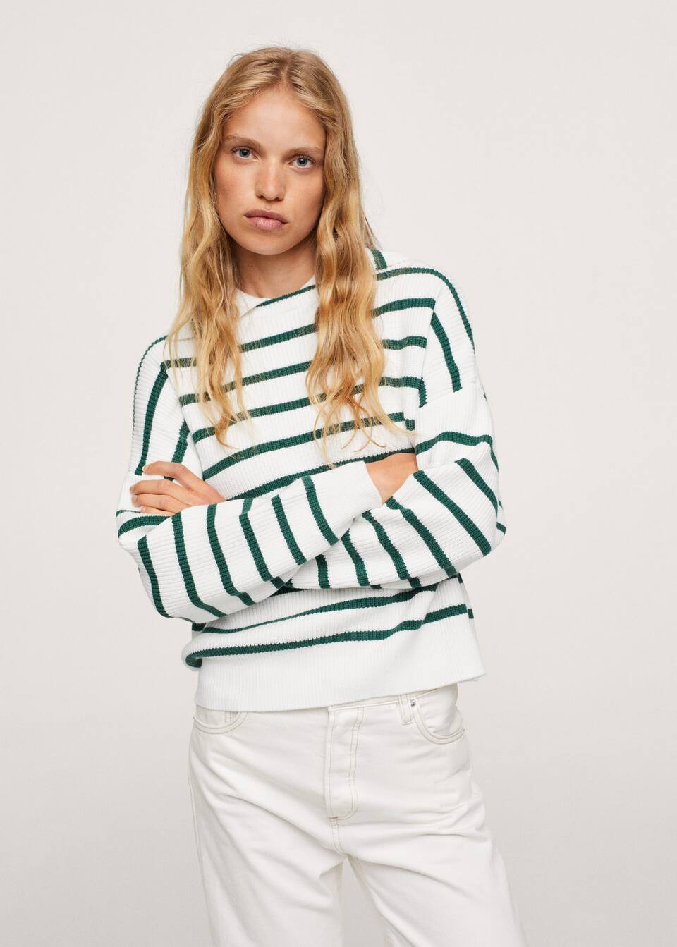 Collar knit sweater | MANGO (US)