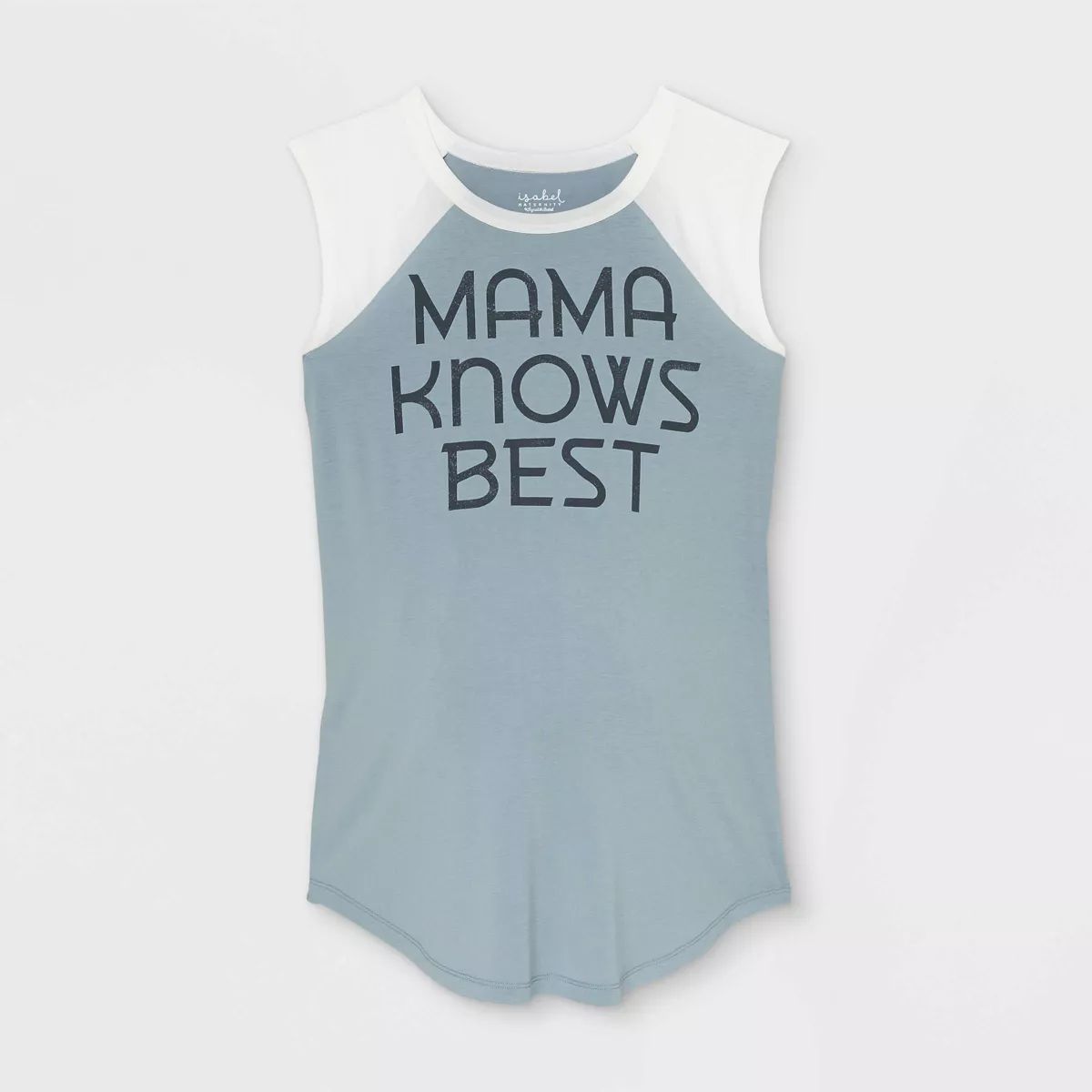 Mama Knows Best Baseball Graphic Maternity T-Shirt - Isabel Maternity by Ingrid & Isabel™ Blue ... | Target