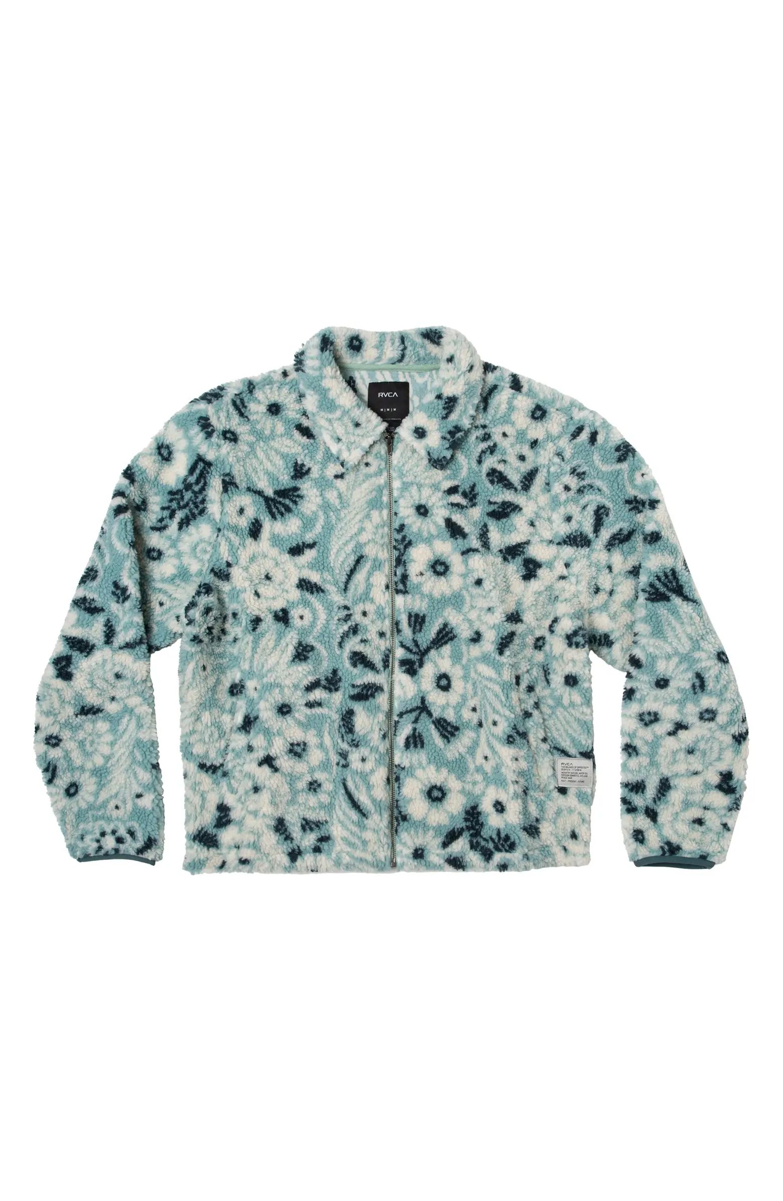 RVCA Groove Floral Fleece Jacket | Nordstrom | Nordstrom