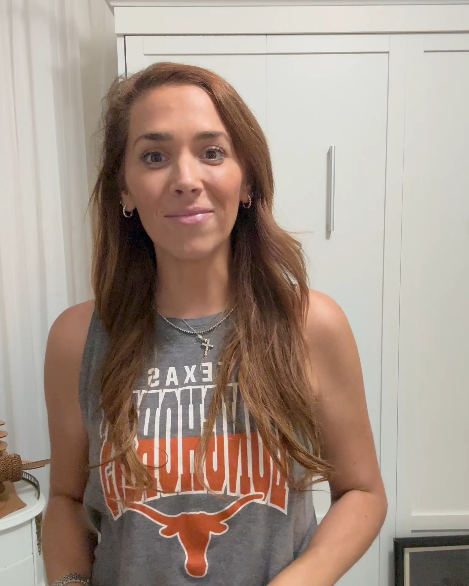 This $52 bag isn’t clear, but it is stadium compliant! Love the embossed Longhorns 🤘🏽