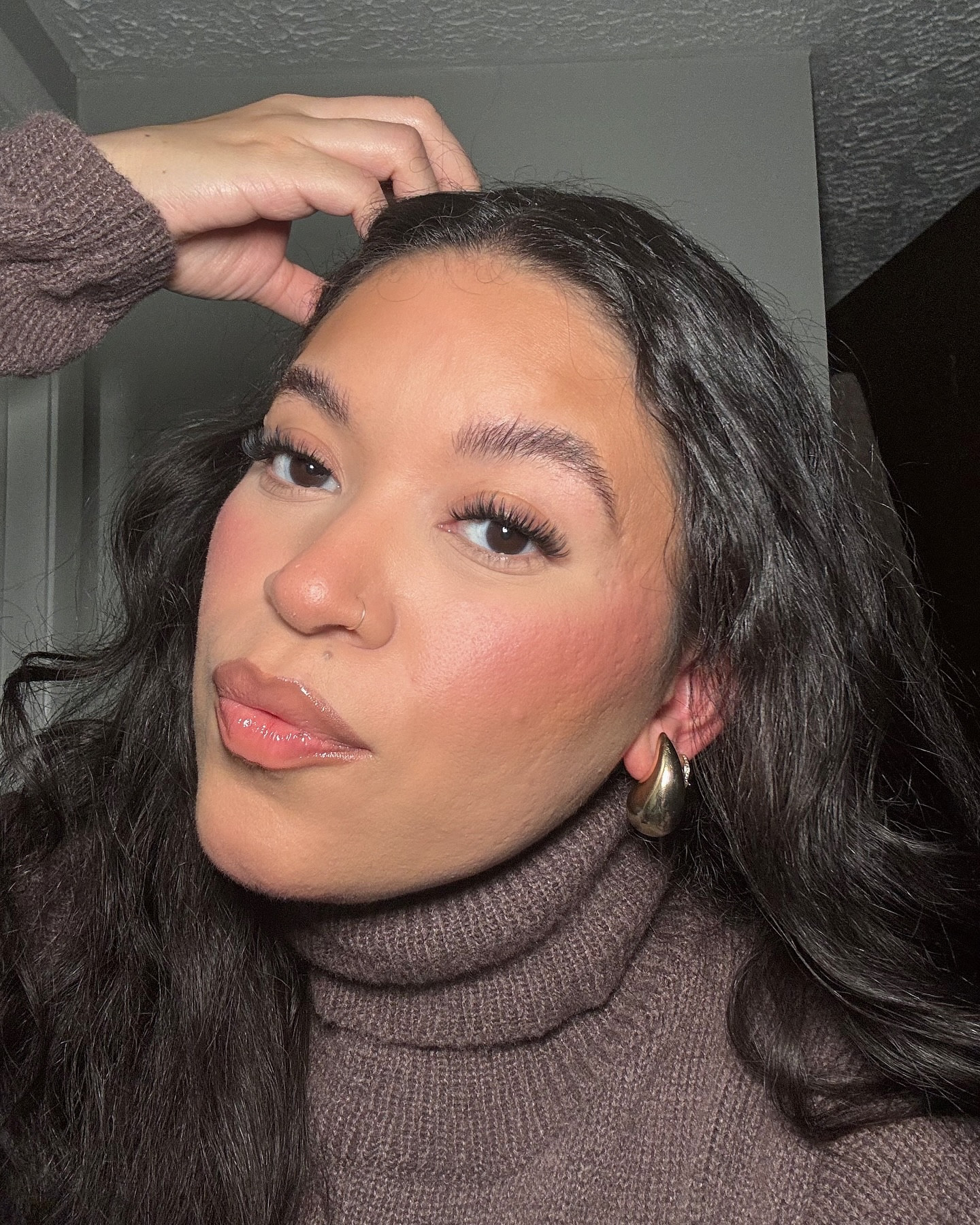 🤎🤎🤎

#makeup #getready #beauty #leopardprint #girly #explorepage 

———————————
@elfcosmetics soft glam satin foundation, brow laminating gel, camo powder foundation 
@nyxcosmetics lift & snatch brow tint pen 
@colourpopcosmetics no filter loose setting powder
@lorealpro anti-feathering lip liner
@naturerepublic.us honey melting lip