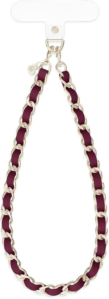 VELVET CAVIAR Leather Chain Phone Charm Wrist Strap - Cute Lanyard Accessory for Women - Fits All... | Amazon (US)