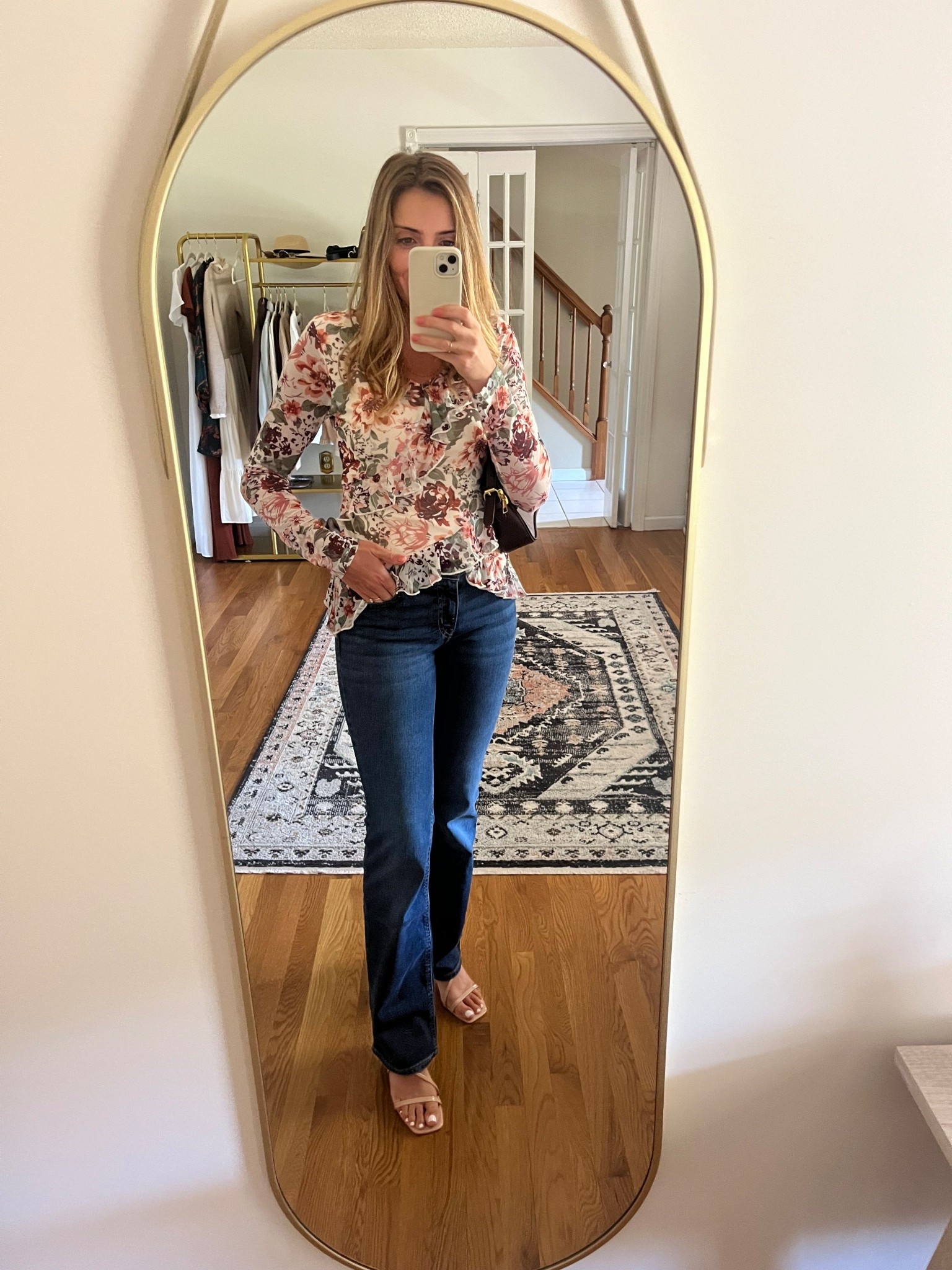 Floral blouse outfit 🩷

#LTKootd #LTKValentine