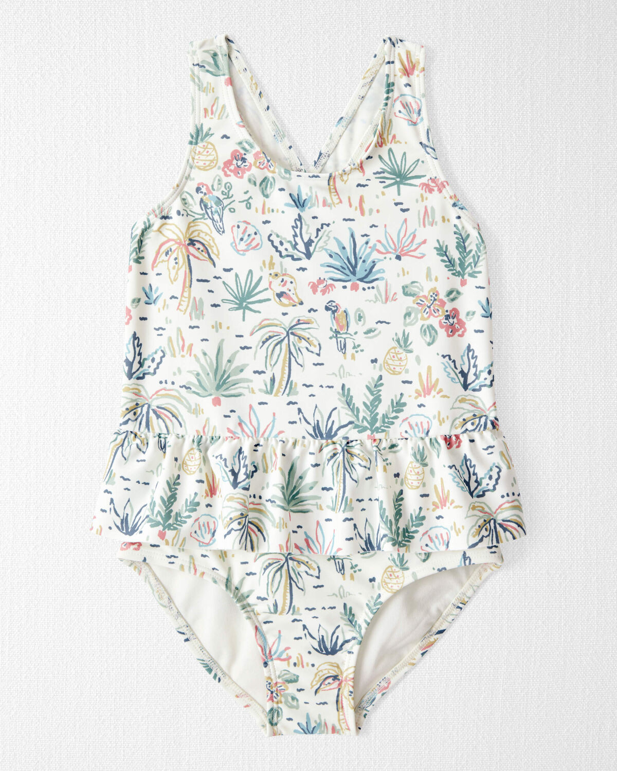 Toddler Recycled Tropical Print Swimsuit - Little Planet | Carter's | Carter's Inc