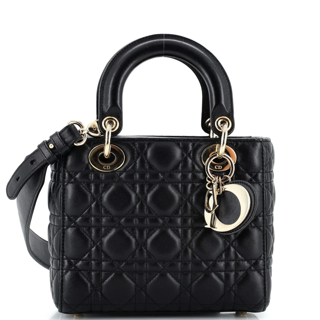 My Lady Dior Bag Cannage Quilt Lambskin | Rebag