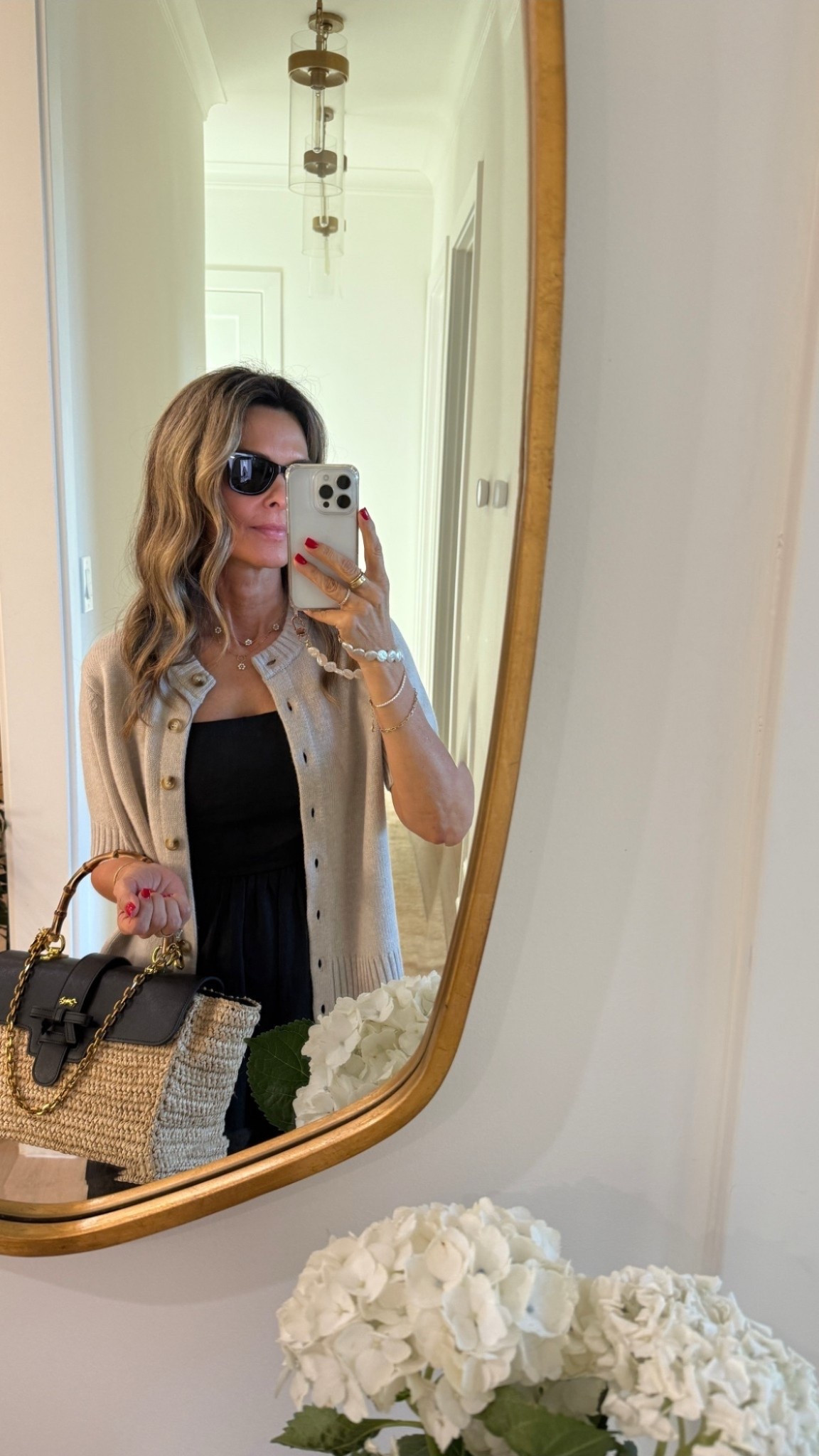 -Dress sz XS
-cashmere cardigan is heirloom quality. Sz Snall 
-linked similar. I would order a small in the Jcrew version  
-bag quality is stunning! Inside is lined with leather, personalized and numbered. Can use the chain as a shoulder strap 
-Sandals with arch support code Tammy10

#LTKTravel #LTKOver40 #LTKFindsUnder100