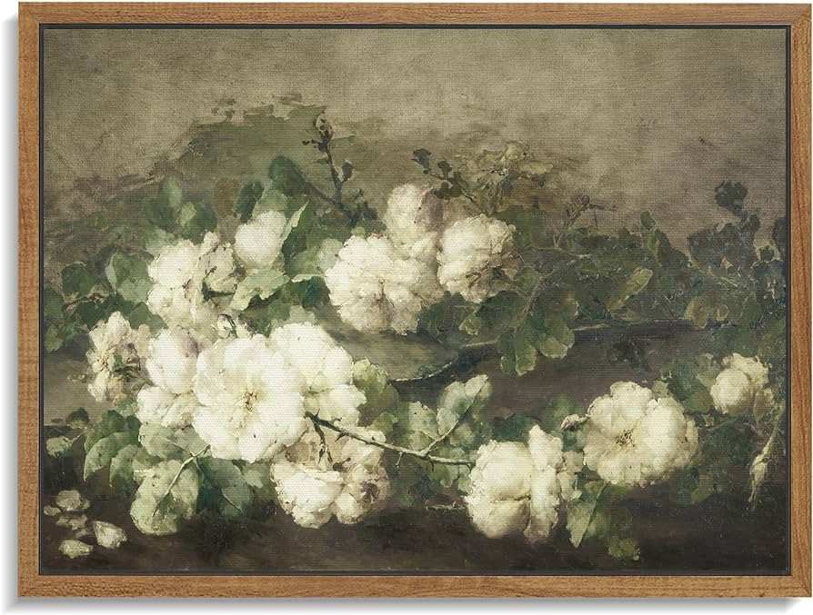 LITIVY Framed Vintage Wall Decor Home Decor The Artist's Garden in Argenteuil by Monet Paintings ... | Amazon (US)