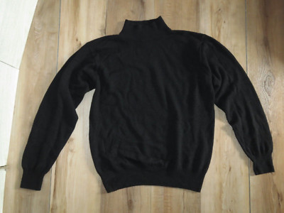 VTG Juno 100% Cashmere Black Mock Neck Long Sleeve Sweater Sz L Hong Kong READ | eBay CA