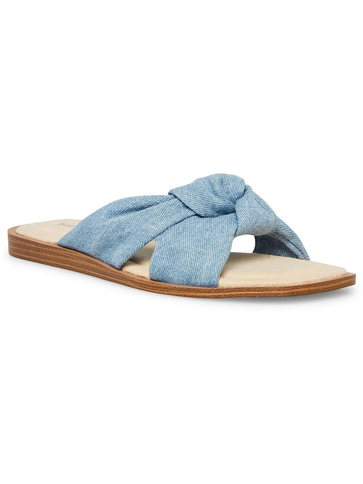 Domani Womens Knot-Front Open Toe Slide Sandals | Shop Simon