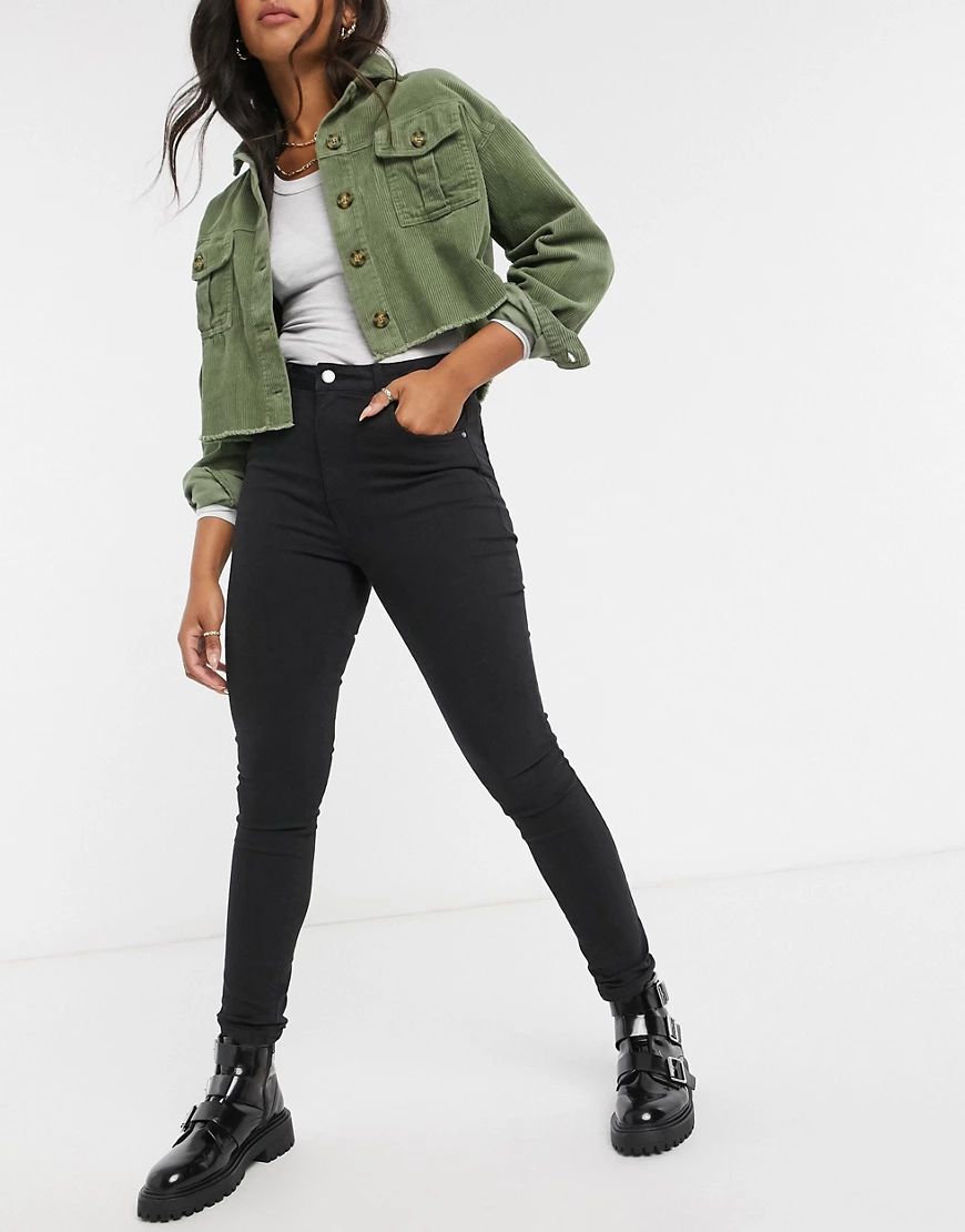 Cotton:On high rise skinny jean in black | ASOS (Global)