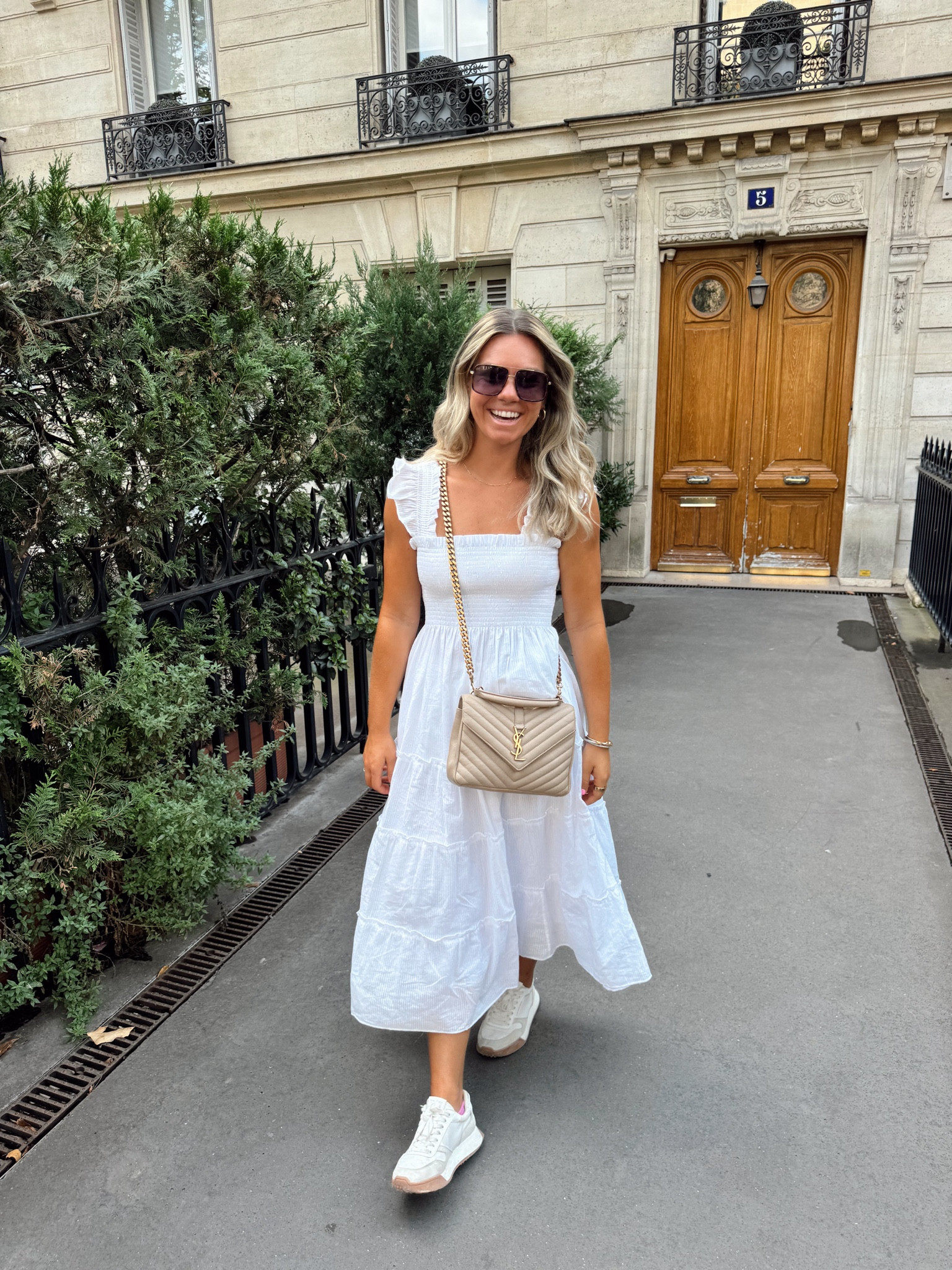 Paris outfit!! Comfortable dress and shoes! 

#LTKBeauty #LTKTravel #LTKStyleTip