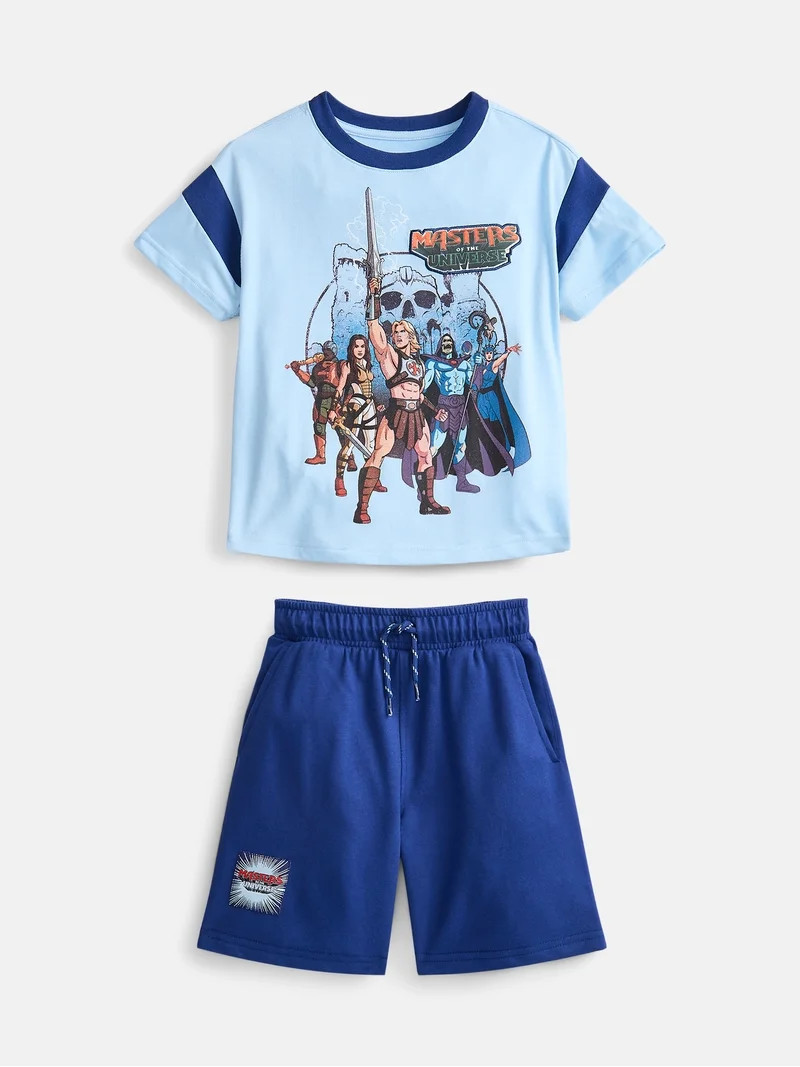 Master of the Universe Boys Short Sleeve Graphic T-Shirt with Matching Short, Sizes 4-16 | Walmart (US)