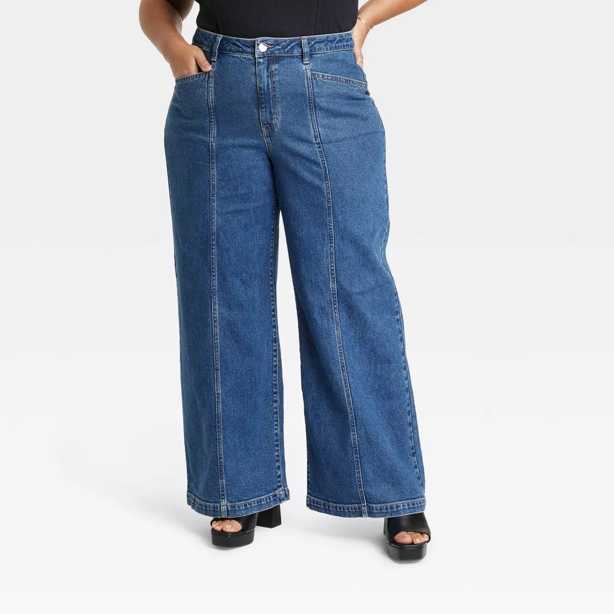 Women's High-Rise Wide Leg Jeans - Ava & Viv™ | Target