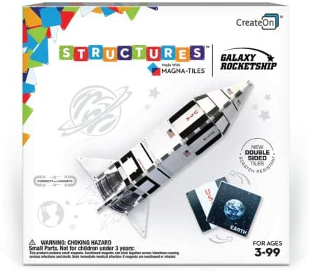 Magna-Tiles Structure™ Building Set for Kids, Galaxy Rocket Magnetic Tiles, Kids’ Building Toys, STE | Amazon (US)