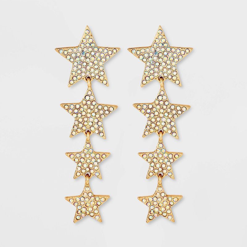 SUGARFIX by BaubleBar 'Shooting Star' Statement Earrings - Gold | Target
