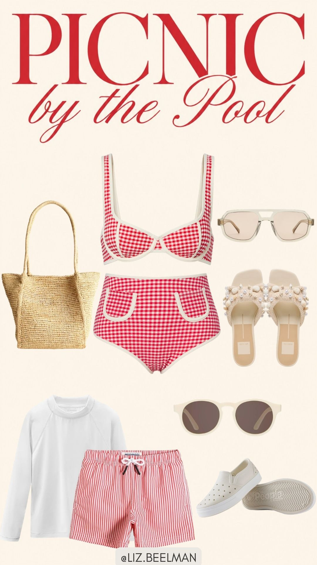 Picnic by the Pool

#picnic #poolside #gingham  

 