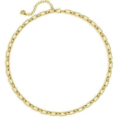 Gold Choker Necklace,18K Gold Plated Dainty Chain Choker Necklace Delicate Fashion Choker Necklace Jewelry for Women | Target