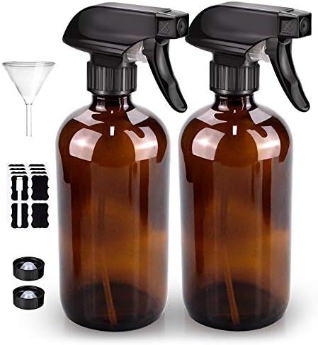 Glass Spray Bottle, Bontip Amber Glass Spray Bottle Set & Accessories for Non-toxic Window Cleane... | Amazon (US)