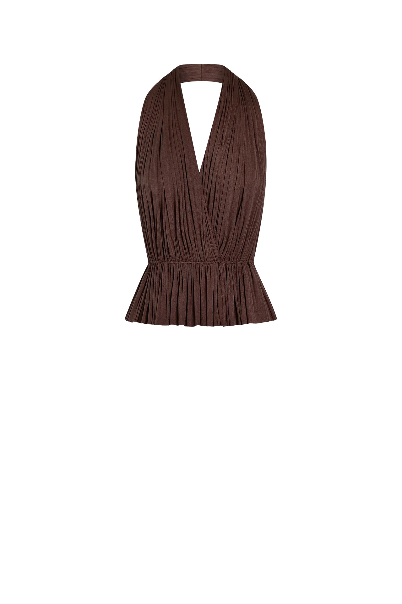 HANNE BLOCH - Chocolate Silk Tulle Top | HANNE BLOCH