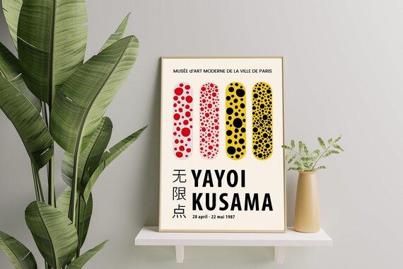 Yayoi Kusama Poster Infinity Dots Polka Dots Pumpkins - Etsy | Etsy (US)