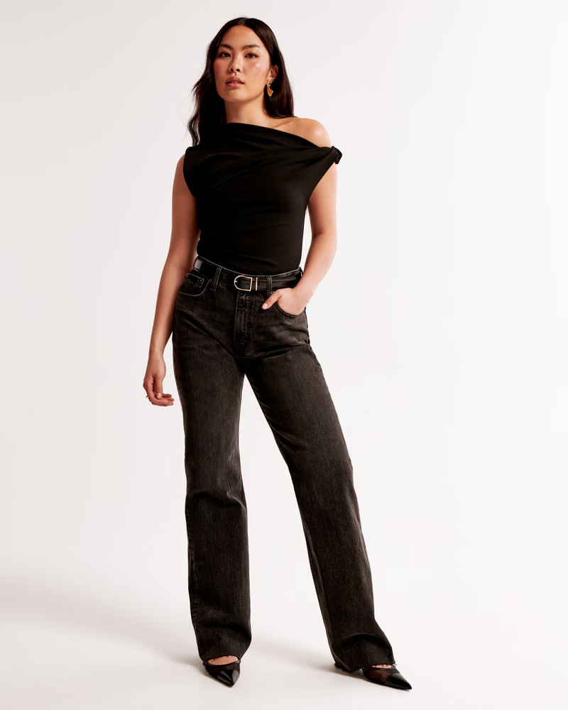 Women's Curve Love High Rise 90s Relaxed Jean | Women's Bottoms | Abercrombie.com | Abercrombie & Fitch (US)