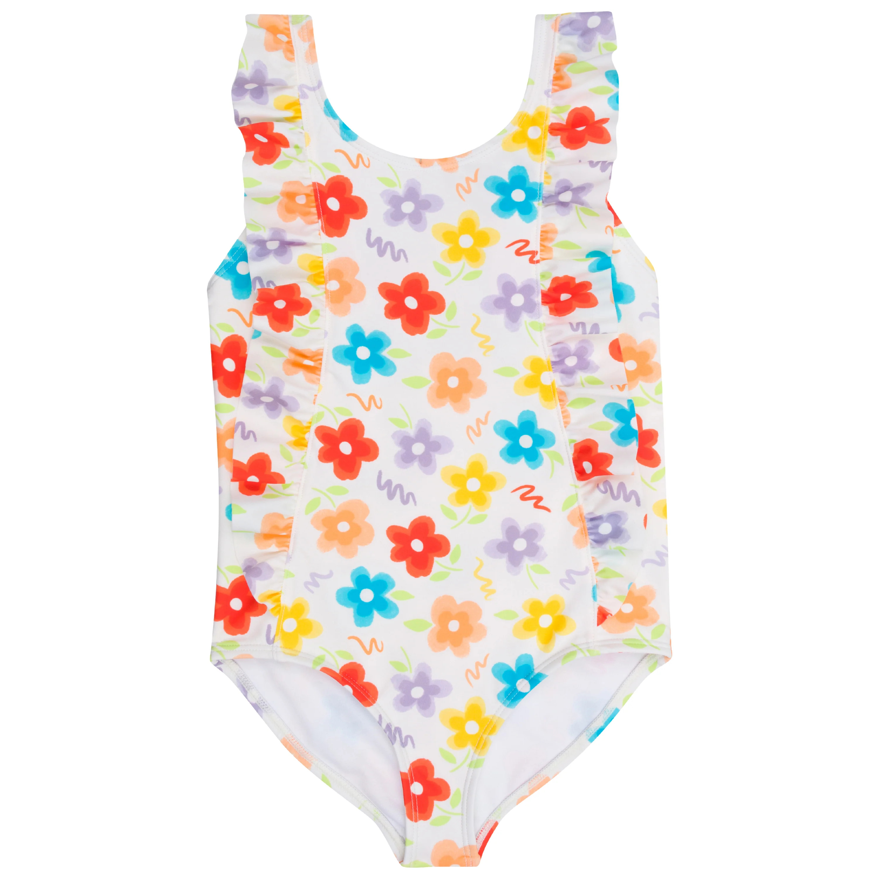 Girls Ruffle One-Piece Swimsuit | "Too Sweet" Blossom | SwimZip