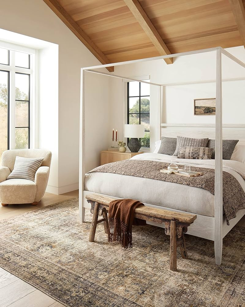 Amber Lewis x Loloi Morgan Collection MOG-01 Sunset / Ink 7'-3" x 9'-3" Area Rug feat. CloudPile | Amazon (US)