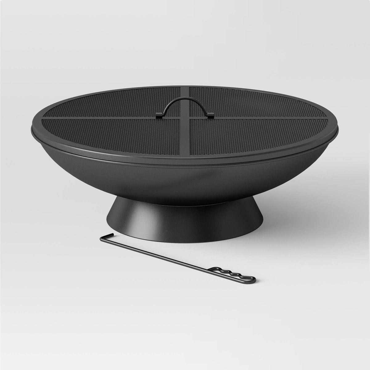 32.6" Metal Wood Burning Bowl with Spark Screen - Threshold™ | Target