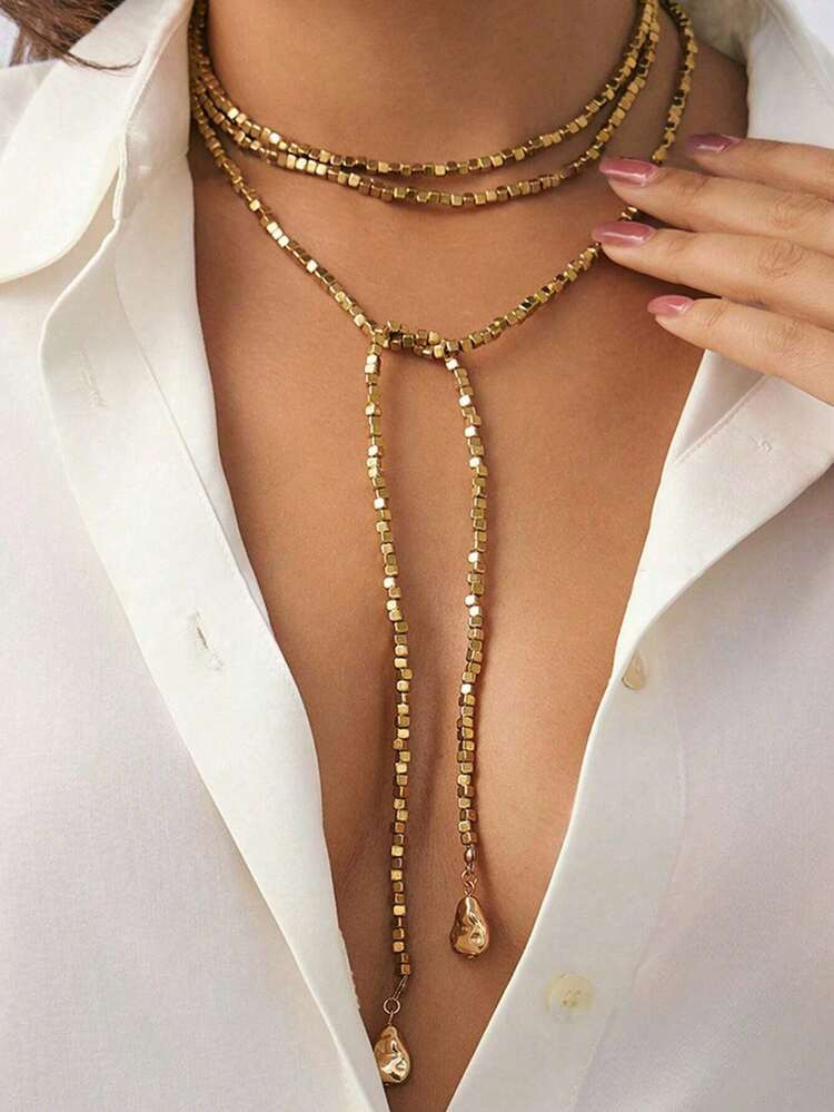Gold wrap necklace | SHEIN