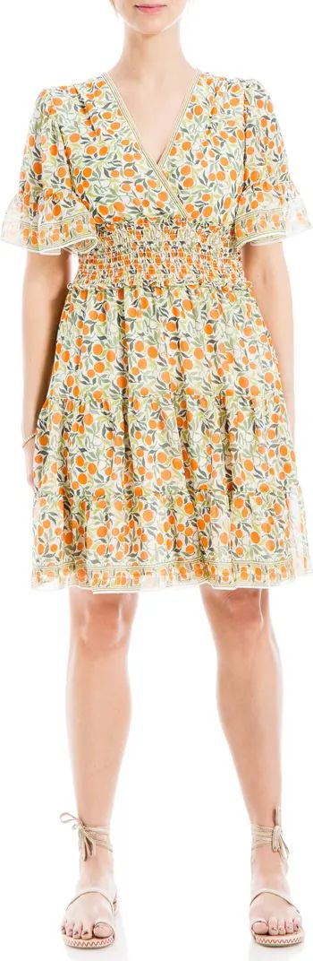 MAX STUDIO Georgette Ditsy Floral Print Tiered Dress | Nordstromrack | Nordstrom Rack