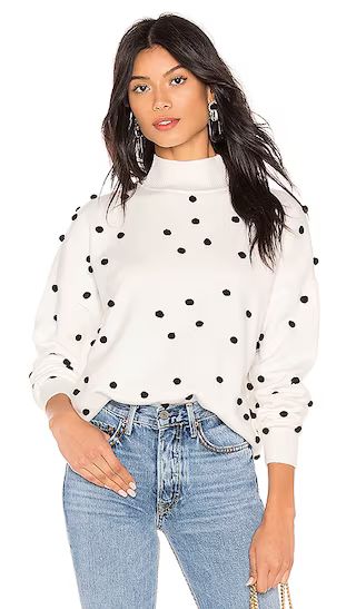 Teza Sweater in Cream Polka Dot | Revolve Clothing (Global)