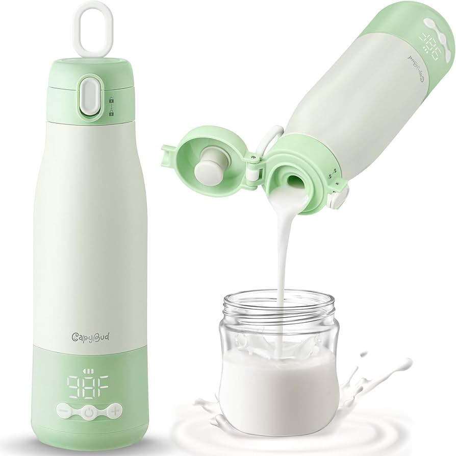 Portable Bottle Warmer for Travel, 3 Min Fast Heating for Breastmilk & Water, 12 Oz Milk Warmer w... | Amazon (US)