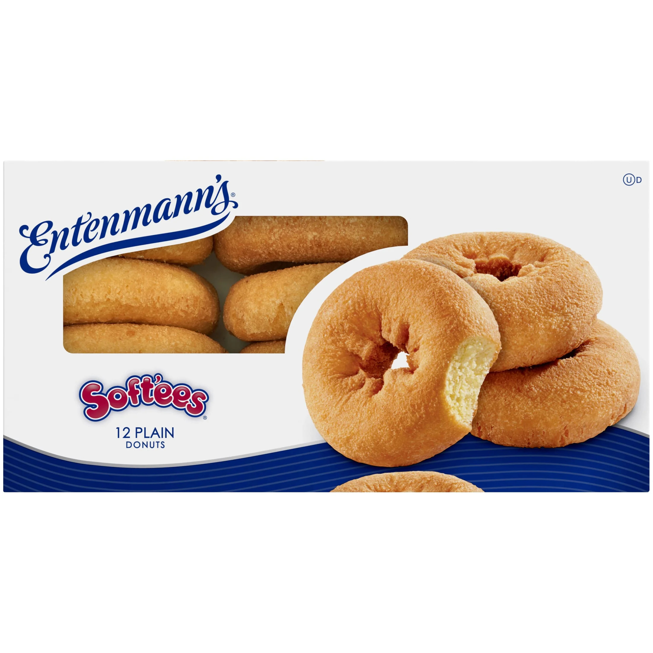 Entenmann's Soft'ees Plain Donuts, 12 count, Soft Donuts, 17 oz Box | Walmart (US)