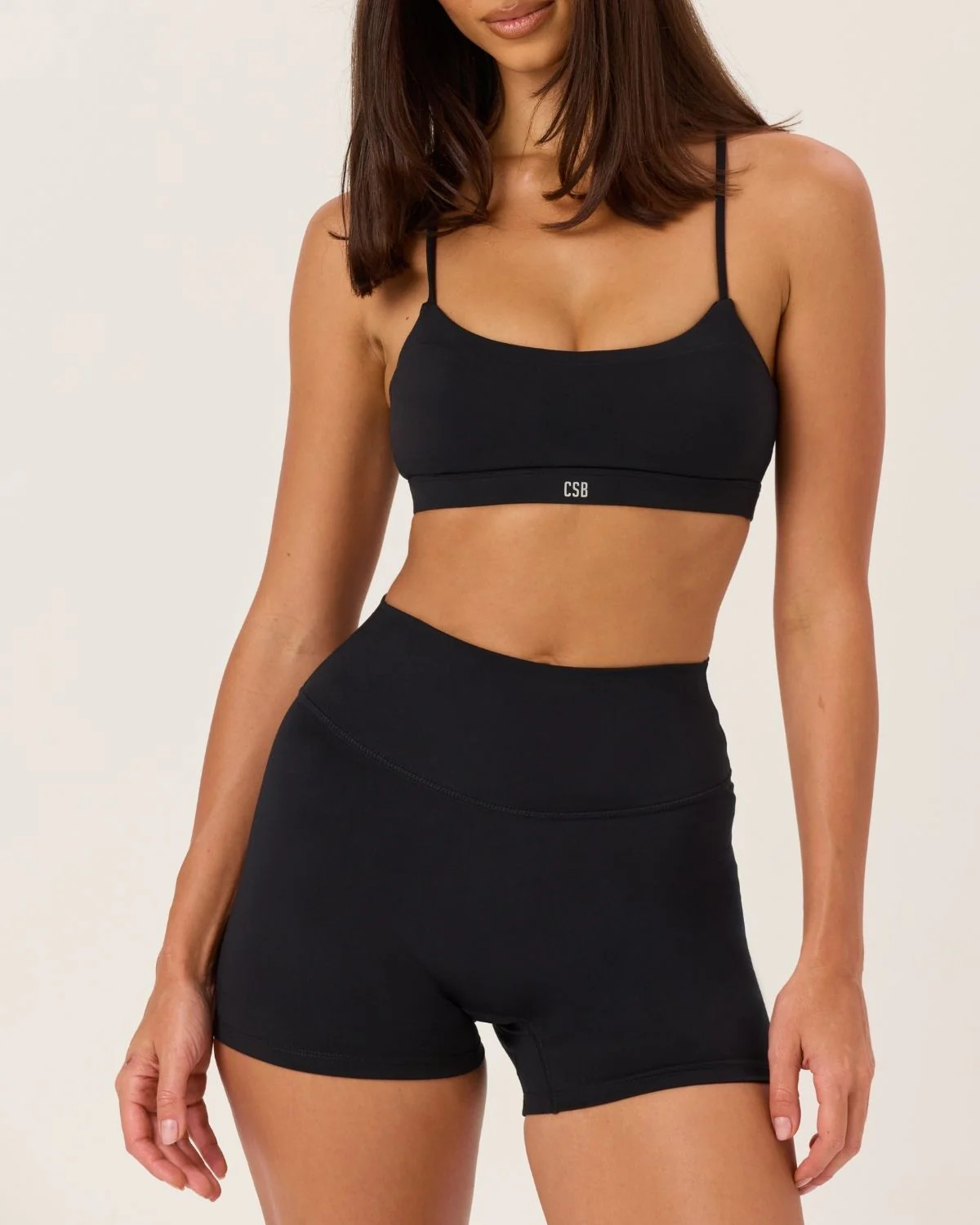 Serenity Invisible Scrunch Shorts 4" | Black | Crop Shop Boutique US