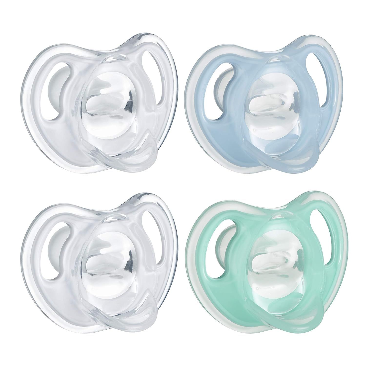 Tommee Tippee Ultra-Light Silicone Pacifier, Symmetrical Design, BPA-Free Binkies, One-Piece, 0... | Amazon (US)