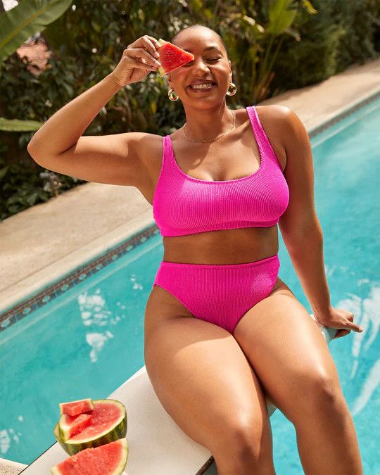 Malibu Scrunch High Waisted Bikini Bottom | VICI