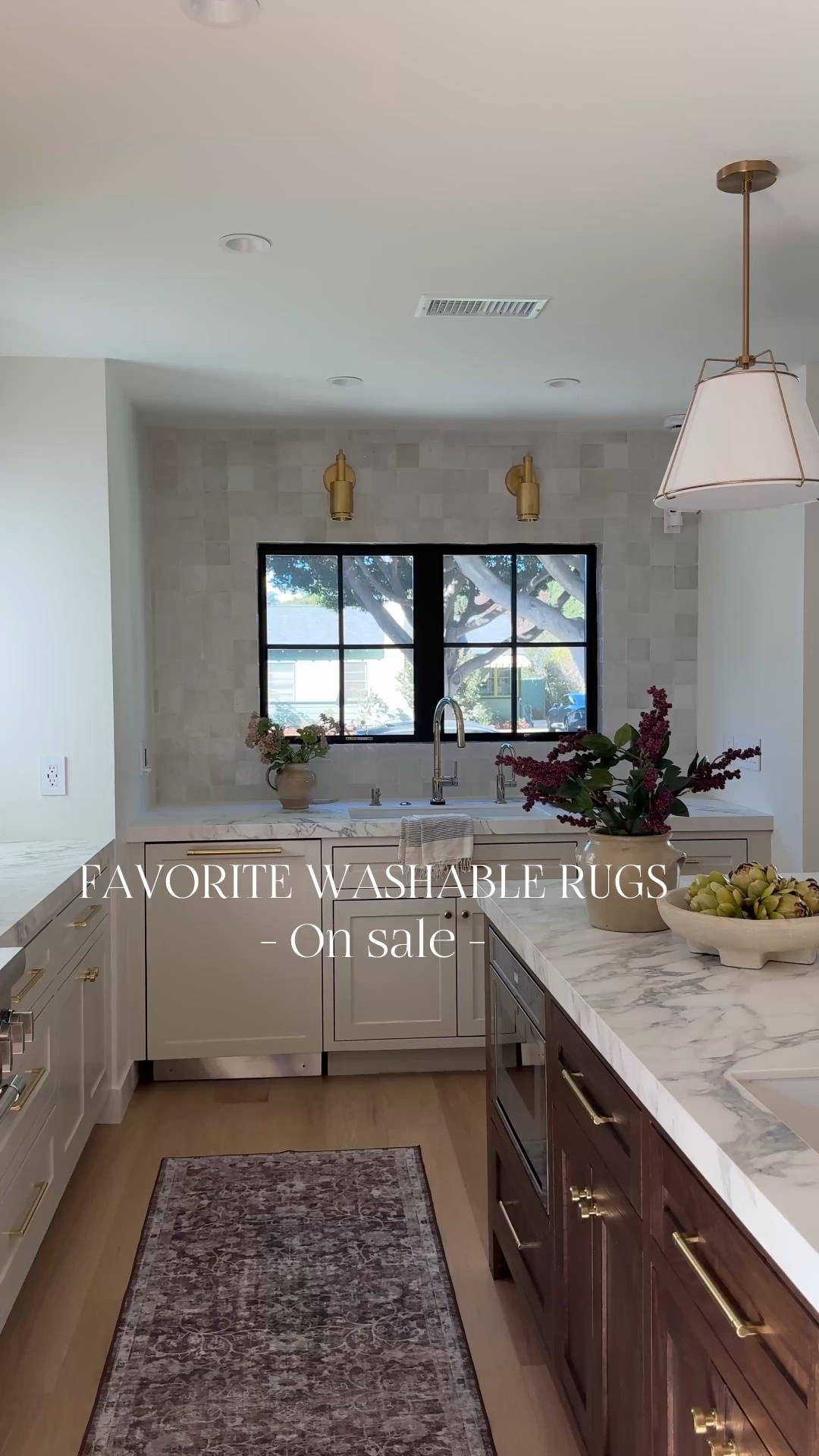 My favorite washable rugs on sale through Monday, 6/16! These are so great in the kitchen, especially if there’s any spills you can simply throw it into the wash and it looks the exact same as when it came out. Such a great sale happening too

Wayfair, white pendant, press, sconces, picture runner, brass hardware, marble tile, wood vanity, double sconces glass, sconces, kitchen, design, bathroom design handmade tile the zellige tile



#LTKSaleAlert #LTKHome