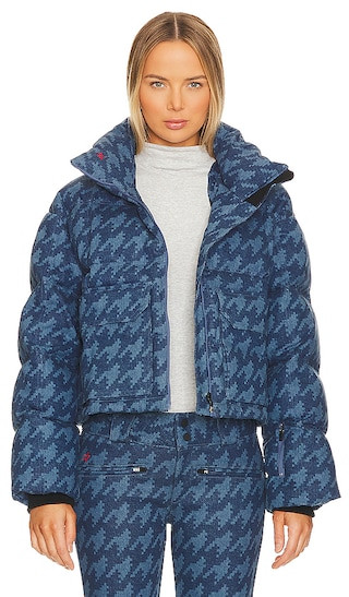 Nevada Denim Jacket in Houndstooth Mid | Revolve Clothing (Global)