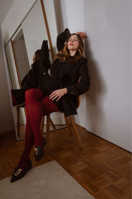 Elegant Red Panty Style with flattered shoes and Anine Bing blazer 

#LTKover40 #LTKSeasonal #LTKeurope