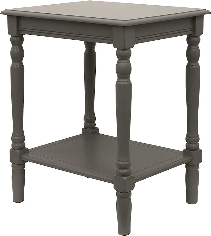 Decor Therapy Simplify 24" End Side Table, 24 x 19.5 x 15.75, Eased Edge Gray | Amazon (US)