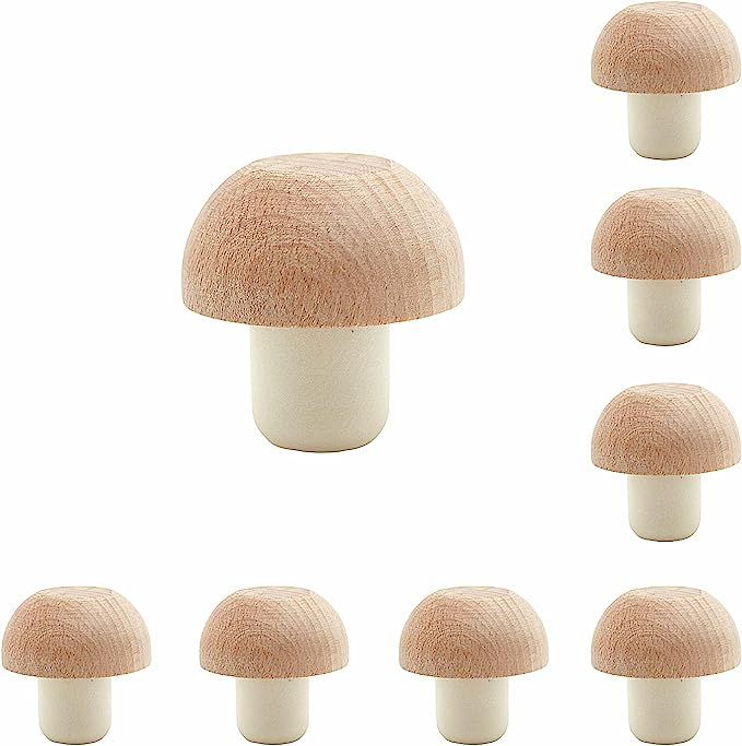 Wine Bottle Corks Mushroom T Shaped Cork Plugs for Wine Cork Wine Stopper Reusable Wine Corks Woo... | Amazon (US)