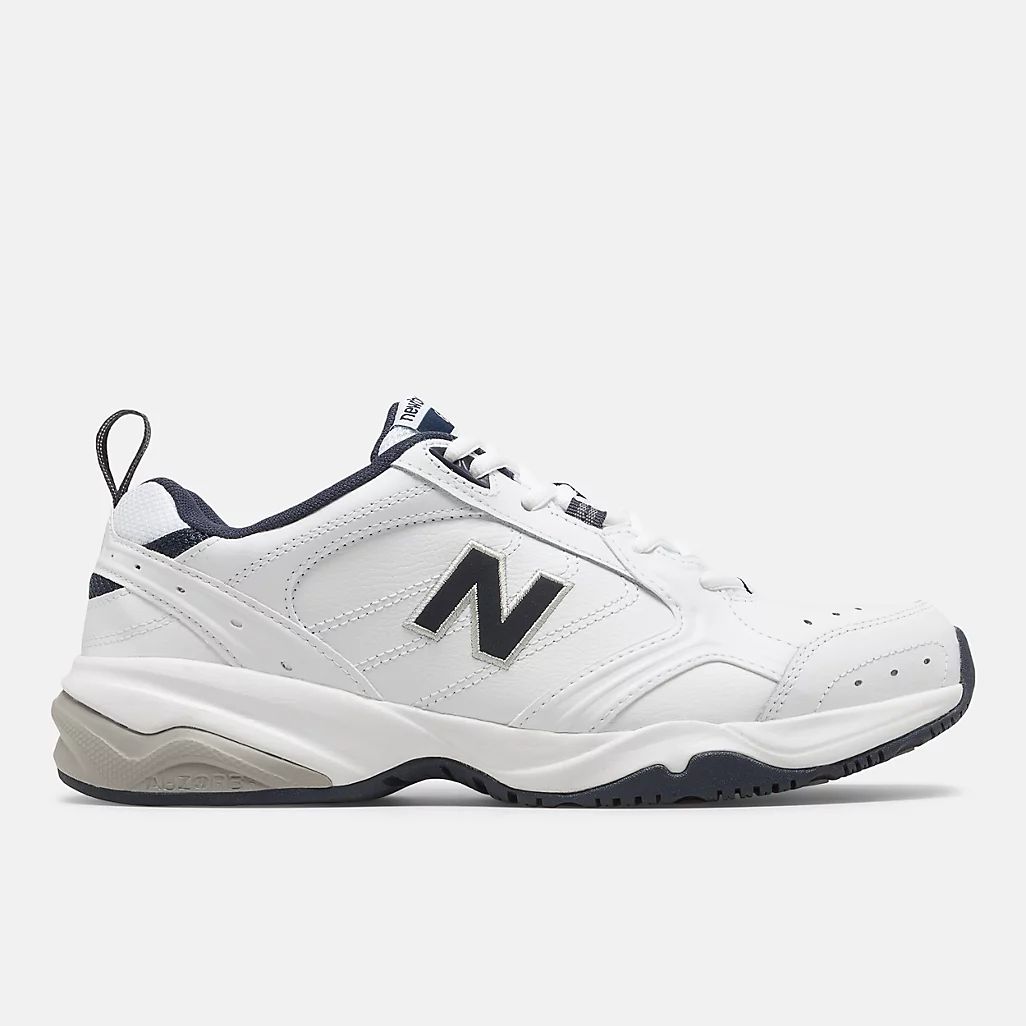 White with Navy | New Balance Athletic Shoe